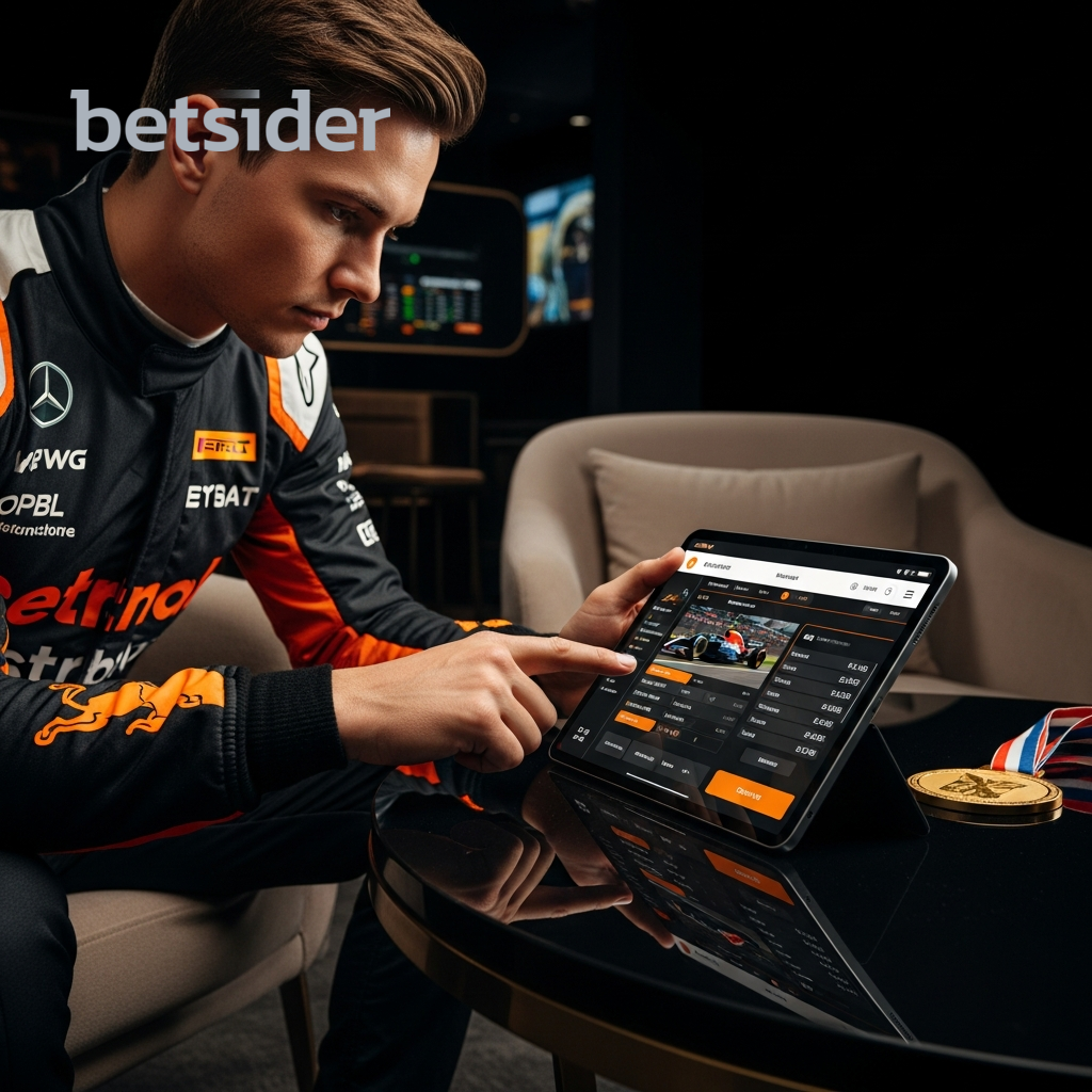 Betsider mobil vist på en smartphone med live betting i browseren